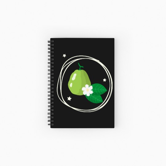 Guava With Flower And Leaves Spiral Notebooks   Ruled Line