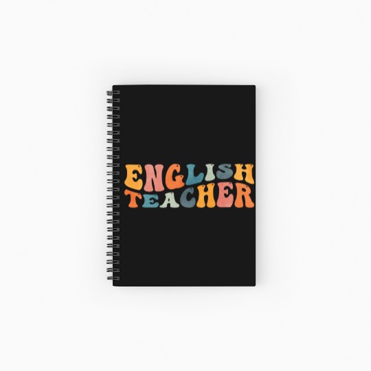 Groovy English Teacher Grammar Literature Teaching Spiral Notebooks   Ruled Line