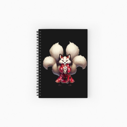Kai the Kitsune Fox Spirit Yokai Anime Spirit Spiral Notebooks   Ruled Line
