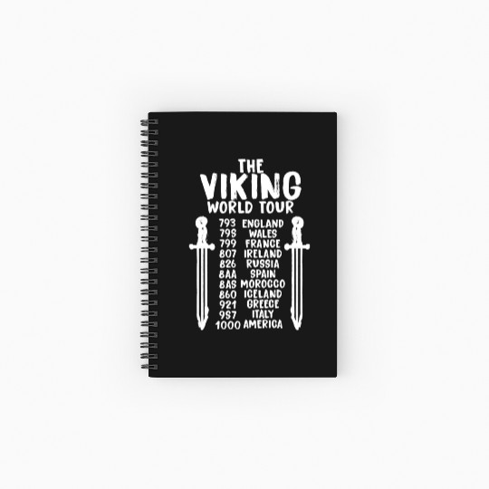 The Viking World Tour Spiral Notebooks   Ruled Line