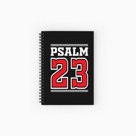 Psalm 23 Bible Text Love Jesus Christian Christmas Spiral Notebooks   Ruled Line