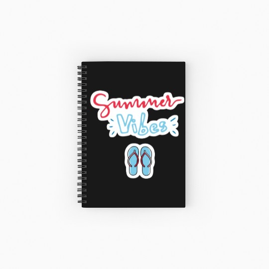 Summer Vibes Spiral Notebooks   Ruled Line
