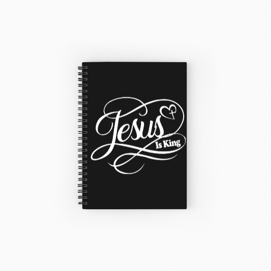 Jesus Is King Love Jesus Christian Christmas Spiral Notebooks   Ruled Line