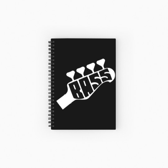 Bass Guitar Bassist Vintage Spiral Notebooks   Ruled Line