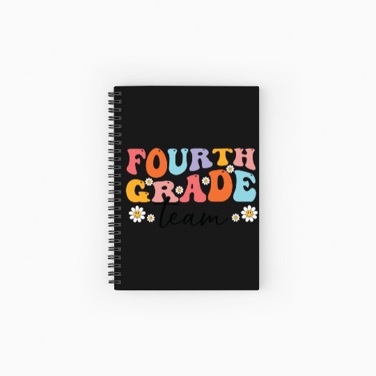 Fourth Grade Team,First Day Of School Spiral Notebooks   Ruled Line