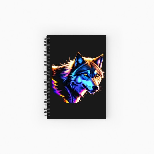 wolf Artwork | Majestic Fashions Spiral Notebooks   Ruled Line