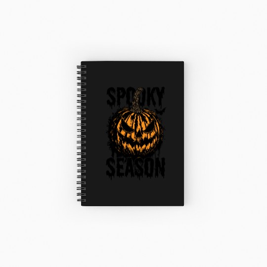 Halloween Jack O Lantern Spooky Season Spiral Notebooks   Ruled Line