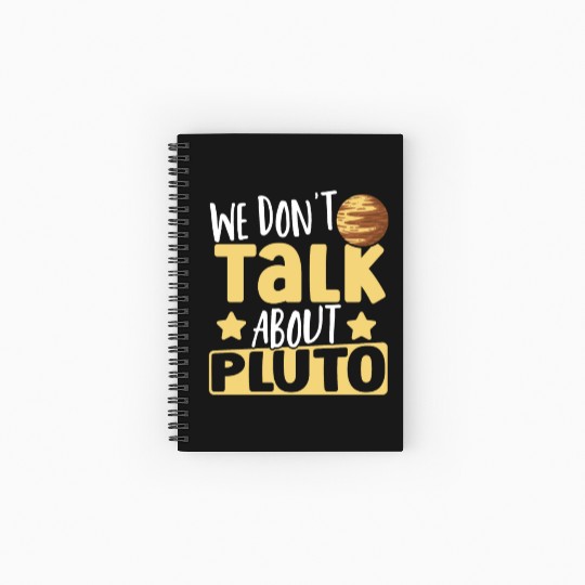 Astrology We Don't Talk About Pluto Solar System Spiral Notebooks   Ruled Line