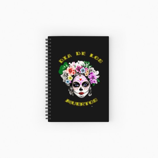flower girl - day of the dead Spiral Notebooks   Ruled Line