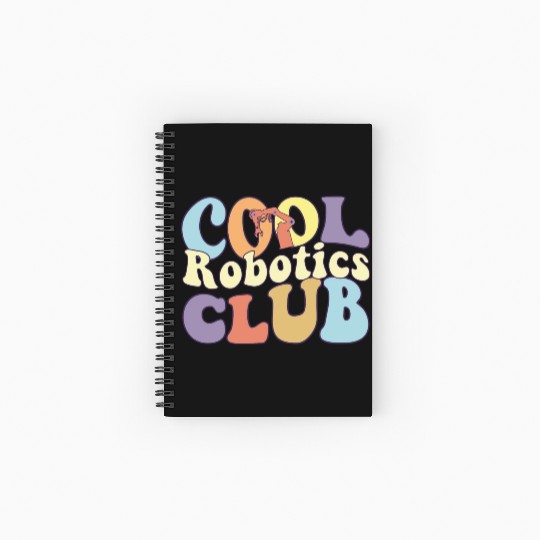 Cool Robotics Club Artificial Intelligence AI Spiral Notebooks   Ruled Line