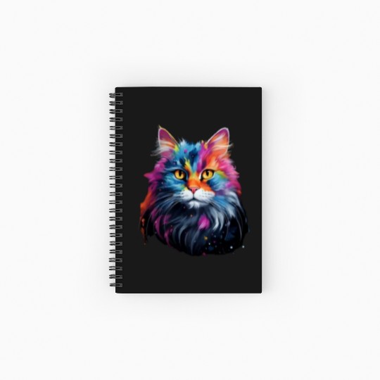 Persian Cat Animal Lover Gift Spiral Notebooks   Ruled Line
