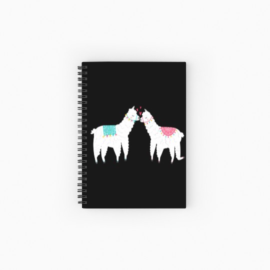 Llama Summer Wedding Anniversary Enet Spiral Notebooks   Ruled Line