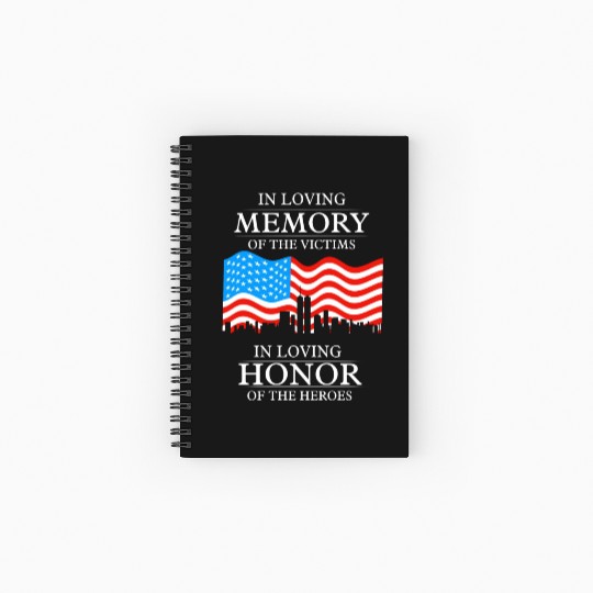 911 in loving memory Spiral Notebooks   Ruled Line
