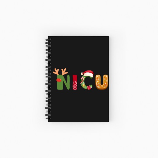 Cute NICU Christmas design Spiral Notebooks   Ruled Line