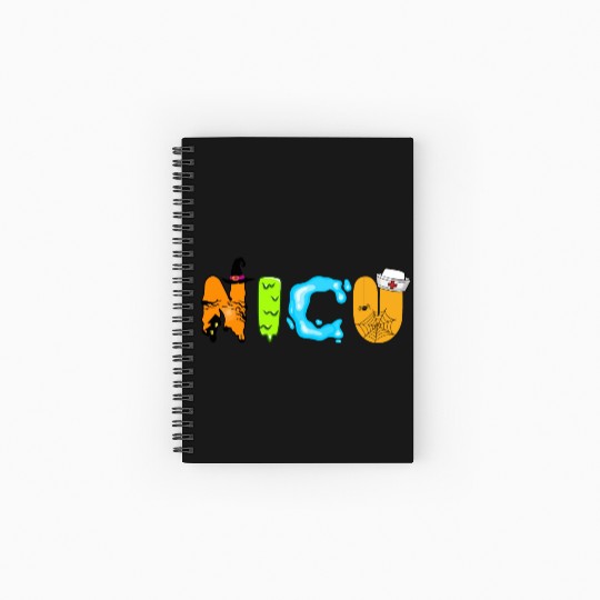 Cute NICU Halloween design Spiral Notebooks   Ruled Line