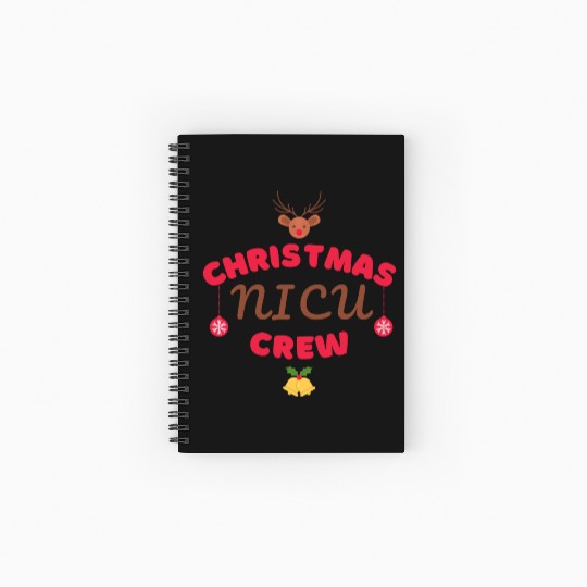 Christmas NICU crew design Spiral Notebooks   Ruled Line
