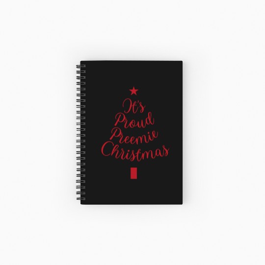 NICU Christmas tree design | Proud Preemie Spiral Notebooks   Ruled Line