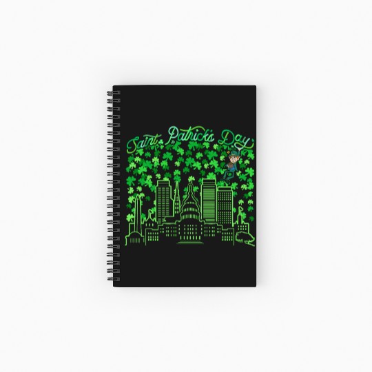 Saint Patrick's Day Washington DC Spiral Notebooks   Ruled Line