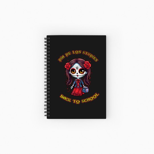 day of the dead back to school Spiral Notebooks   Ruled Line
