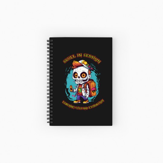 day of the dead - back to school Spiral Notebooks   Ruled Line