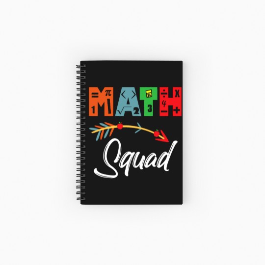 Math Squad Math Teacher Appreciation Spiral Notebooks   Ruled Line
