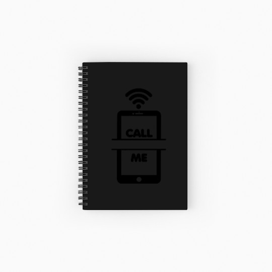 Call me promote yourself or your company Spiral Notebooks   Ruled Line