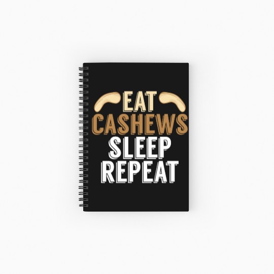 Cashews Lover Salty Nuts Roasted Organic Pistachio Spiral Notebooks   Ruled Line