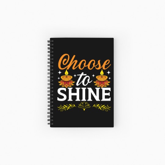 Happy Diwali Diwali Festival Indian Hindu Hinduism Spiral Notebooks   Ruled Line