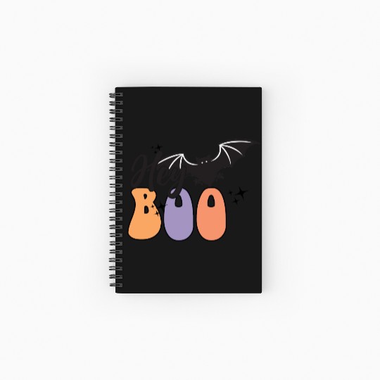 Hey boo Spiral Notebooks   Ruled Line