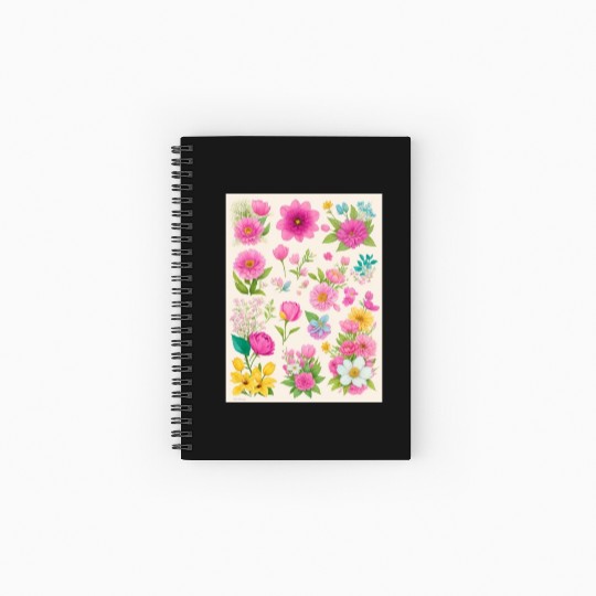 Buttercup and Marigold Spring Flowers Spiral Notebooks   Ruled Line