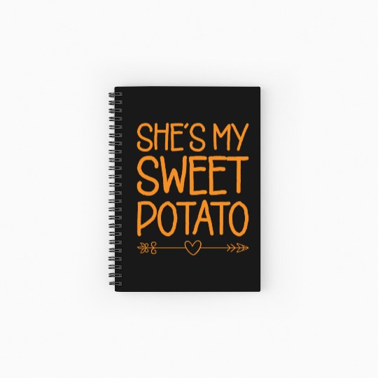 She s My Sweet Potato Yes I Yam Thanksgiving Gift Spiral Notebooks   Ruled Line