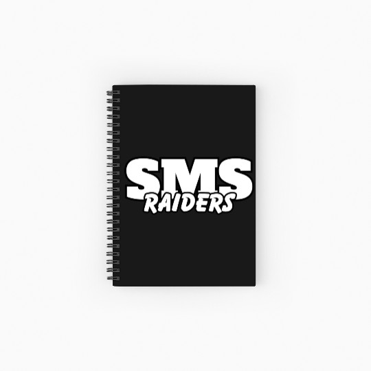 SMS Raider spirit wear and game day wear Spiral Notebooks   Ruled Line