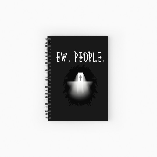 Ew People Scary Backlit Silhoutte Spiral Notebooks   Ruled Line