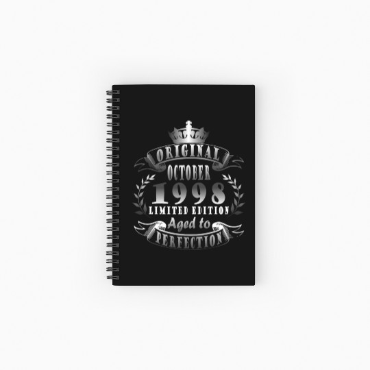 october 1998 Anniversary october 1998 october Spiral Notebooks   Ruled Line