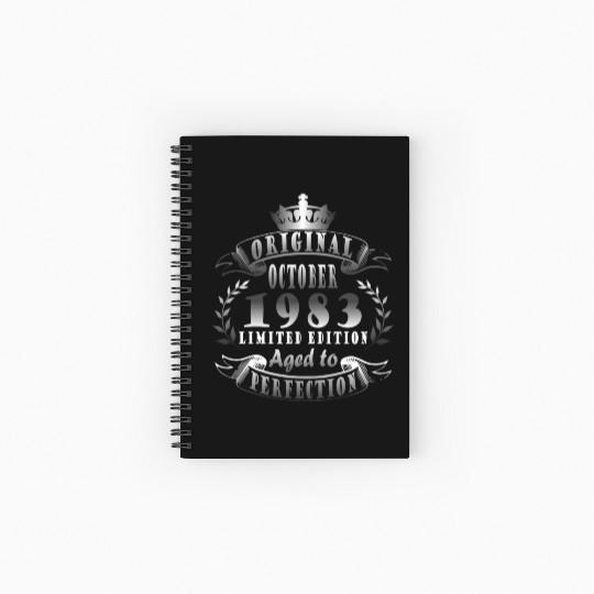 october 1983 Anniversary october 1983 october Spiral Notebooks   Ruled Line