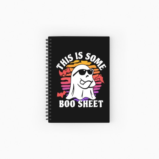 This Is Some Boo Sheet Halloween Ghost Spiral Notebooks   Ruled Line