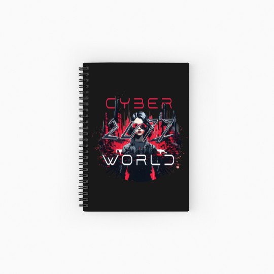 cyberpunk world Spiral Notebooks   Ruled Line