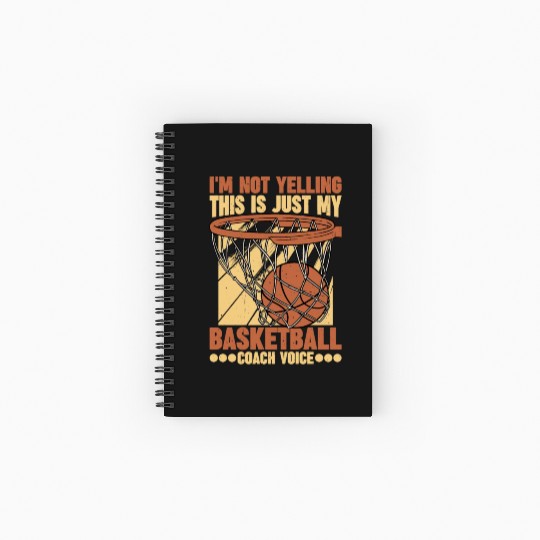 This Is Just My Basketball Coach Voice 1 Spiral Notebooks   Ruled Line