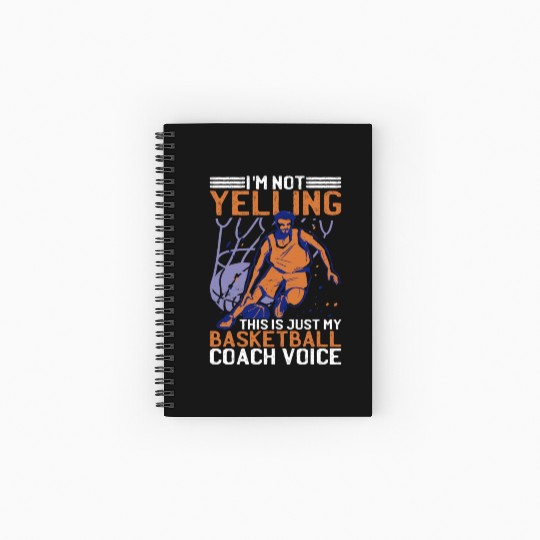 This Is Just My Basketball Coach Voice 2 Spiral Notebooks   Ruled Line