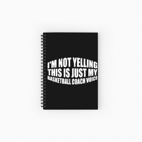 This Is Just My Basketball Coach Voice 4 Spiral Notebooks   Ruled Line