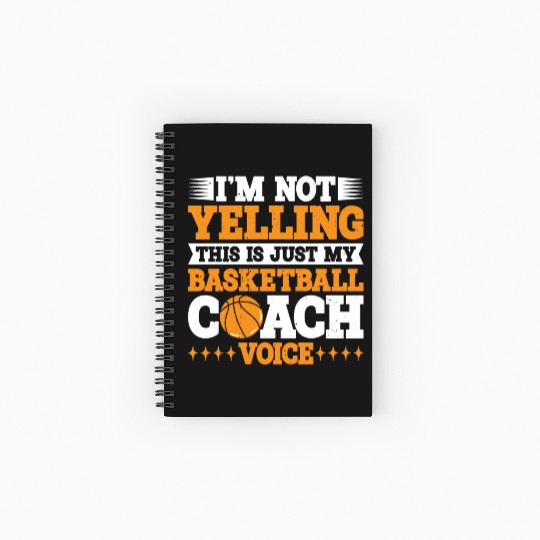 This Is Just My Basketball Coach Voice 3 Spiral Notebooks   Ruled Line