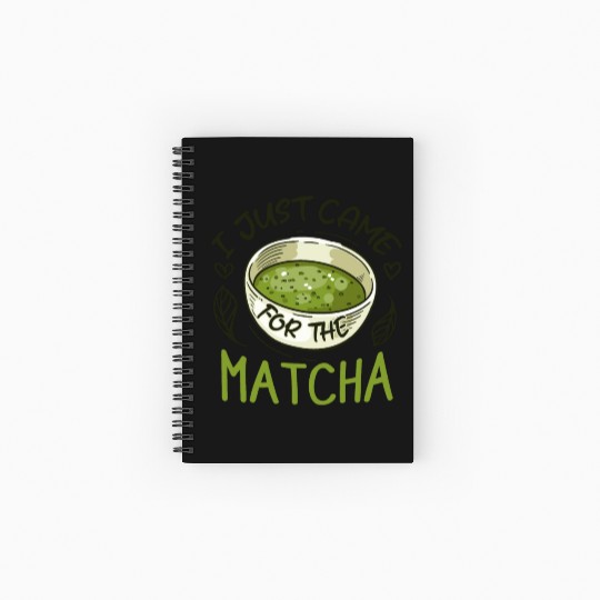 Green Tea Lover Japanese Matcha Latte Drink Matcha Spiral Notebooks   Ruled Line