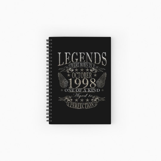 october 1998 Anniversary october 1998 october Spiral Notebooks   Ruled Line