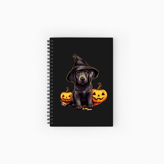 Treat Seeker: Dog Halloween Trick or Treat Spiral Notebooks   Ruled Line