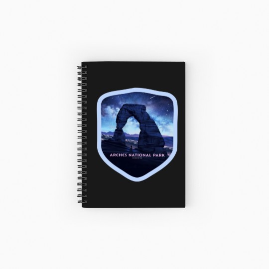 Arches National Park Stickers Spiral Notebooks   Ruled Line