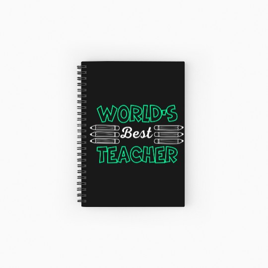 World s best teacher. Spiral Notebooks   Ruled Line