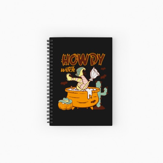 Howdy Witch Spiral Notebooks   Ruled Line
