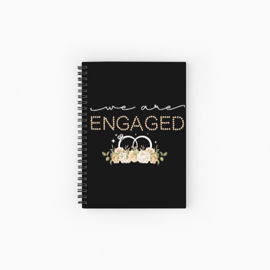 Couple Matching Fiancé Engagement Bride Spiral Notebooks   Ruled Line