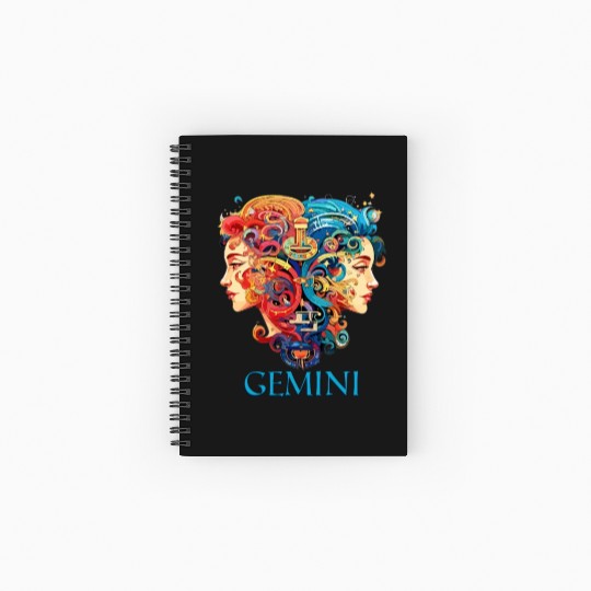 Embrace Your Gemini Identity: Gemini Pride Spiral Notebooks   Ruled Line