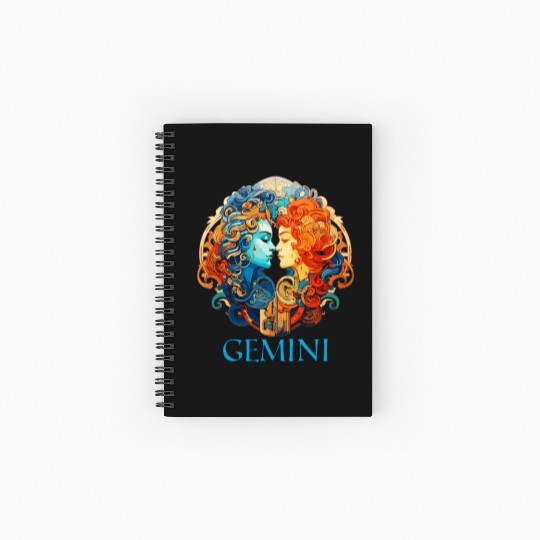 Embrace Your Gemini Identity: Gemini Zodiac Spiral Notebooks   Ruled Line